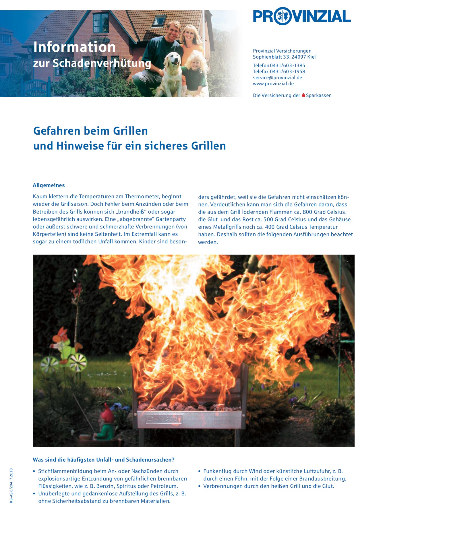 Gefahren beim Grillen 1